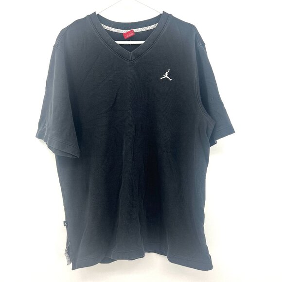 Jordan Black 100% Cotton Embroidered Jumpman T-Shirt Men's XL - Picture 1 of 6